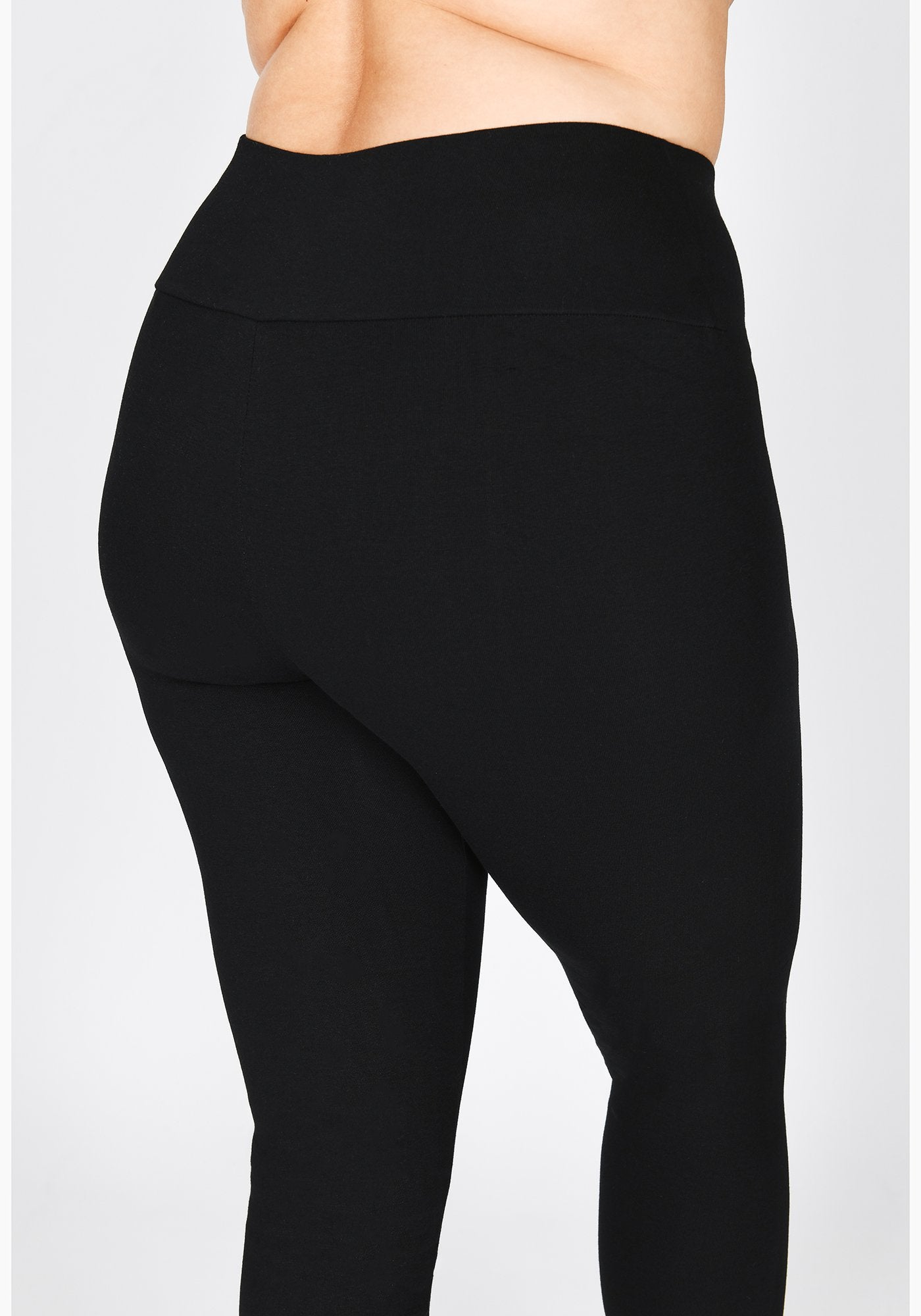 Plus Size Black High Waisted Leggings