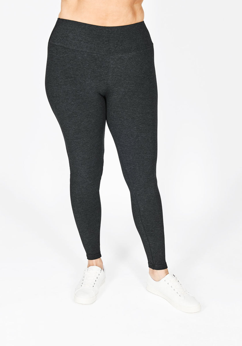 Dark Grey High Waisted Leggings | Plus Size Leggings | Love Leggings