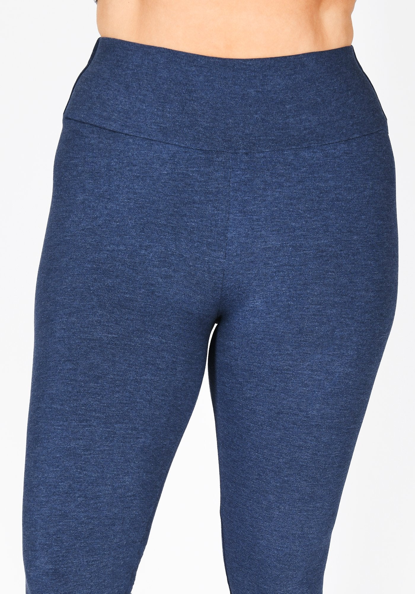 Plus Size Infinity Blue Marl High Waisted Leggings