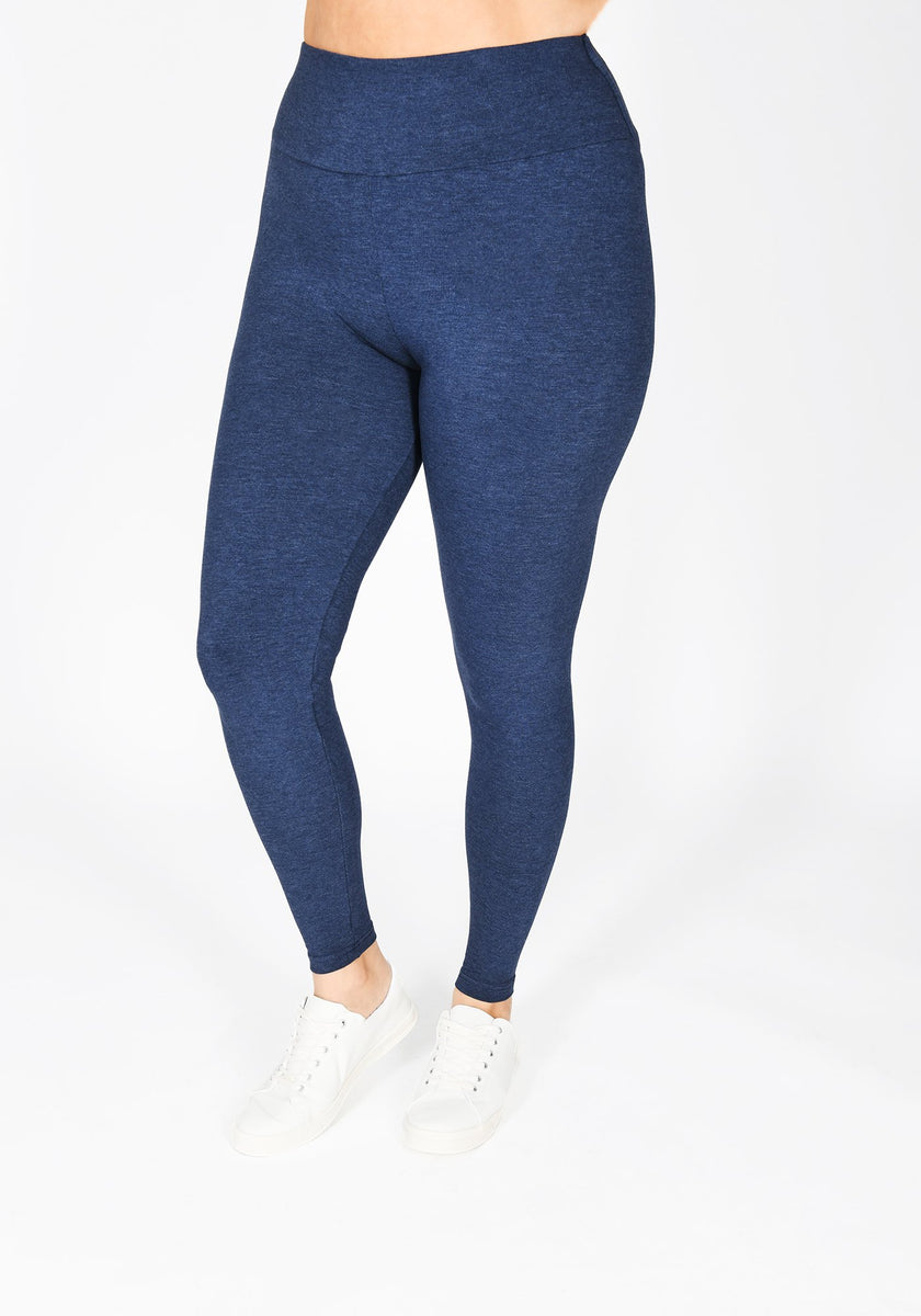 Dark Blue High Waisted Leggings | Plus Size Leggings | Love Leggings