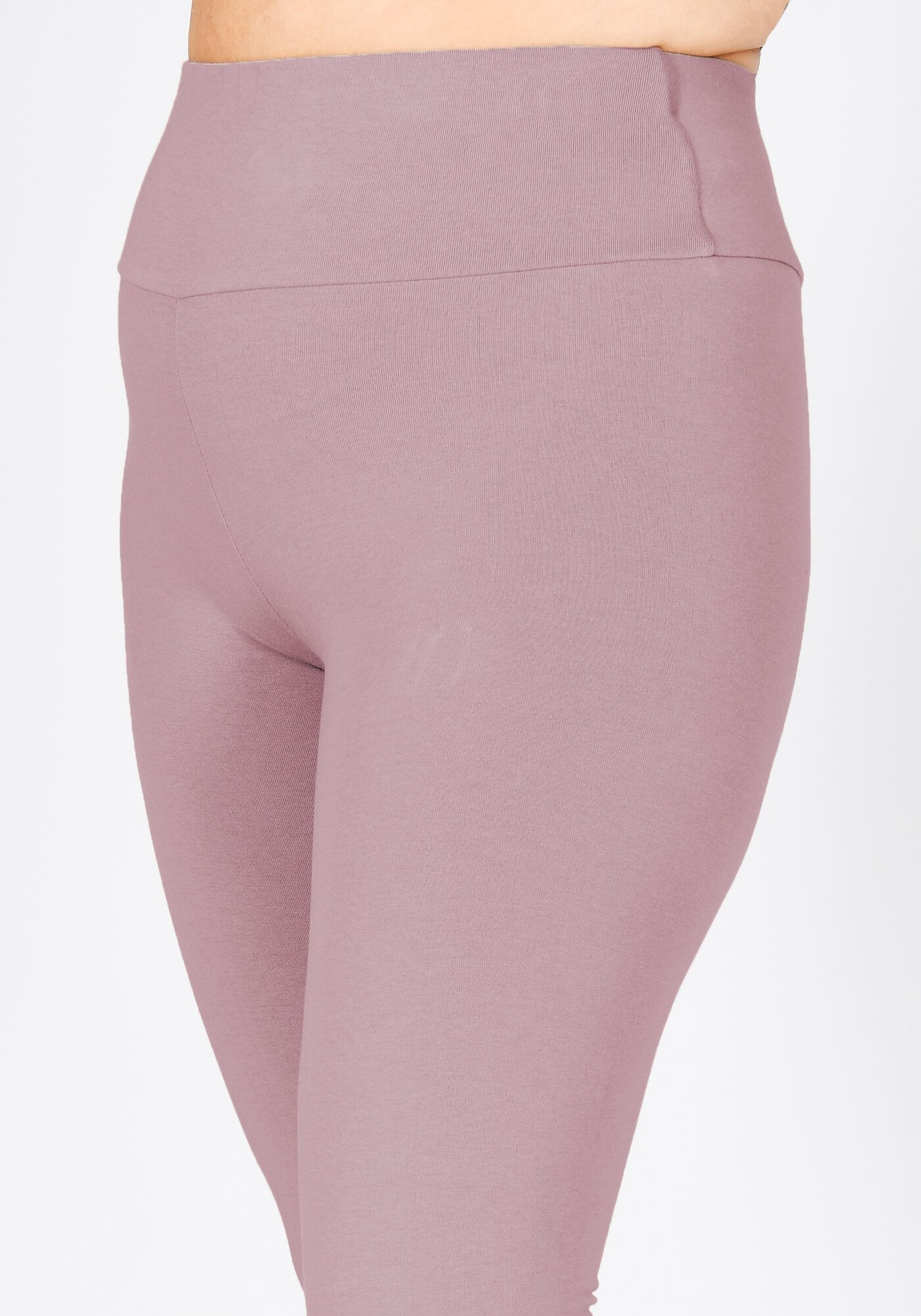 Plus Size Elderberry Purple Classic High Waisted Leggings