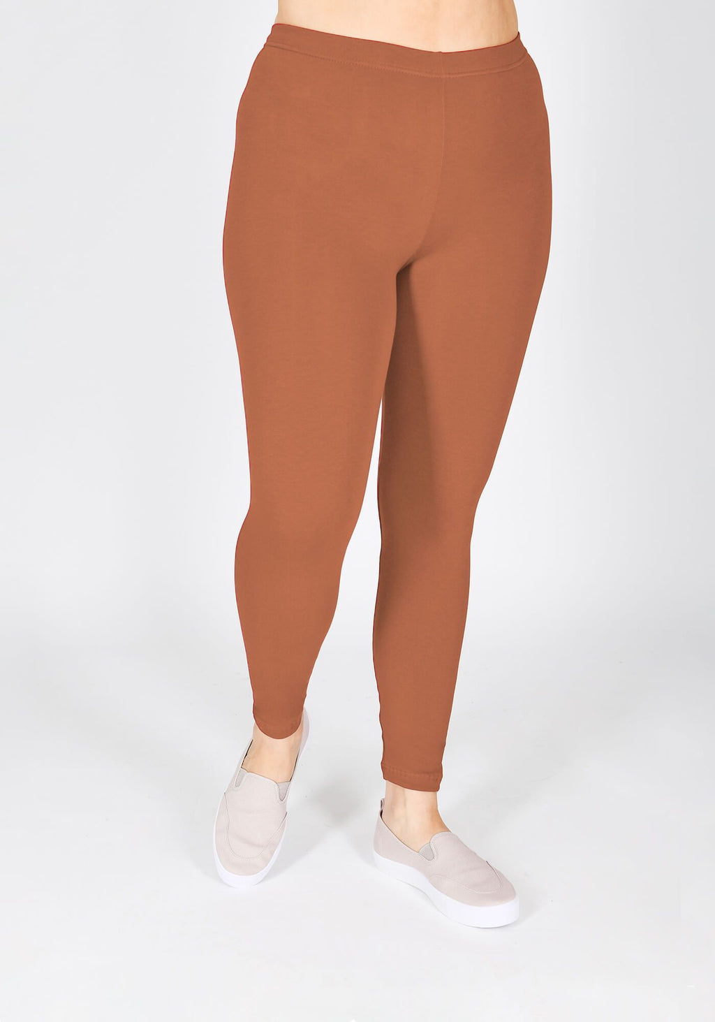 Classic Plus Size Mocha Brown Leggings