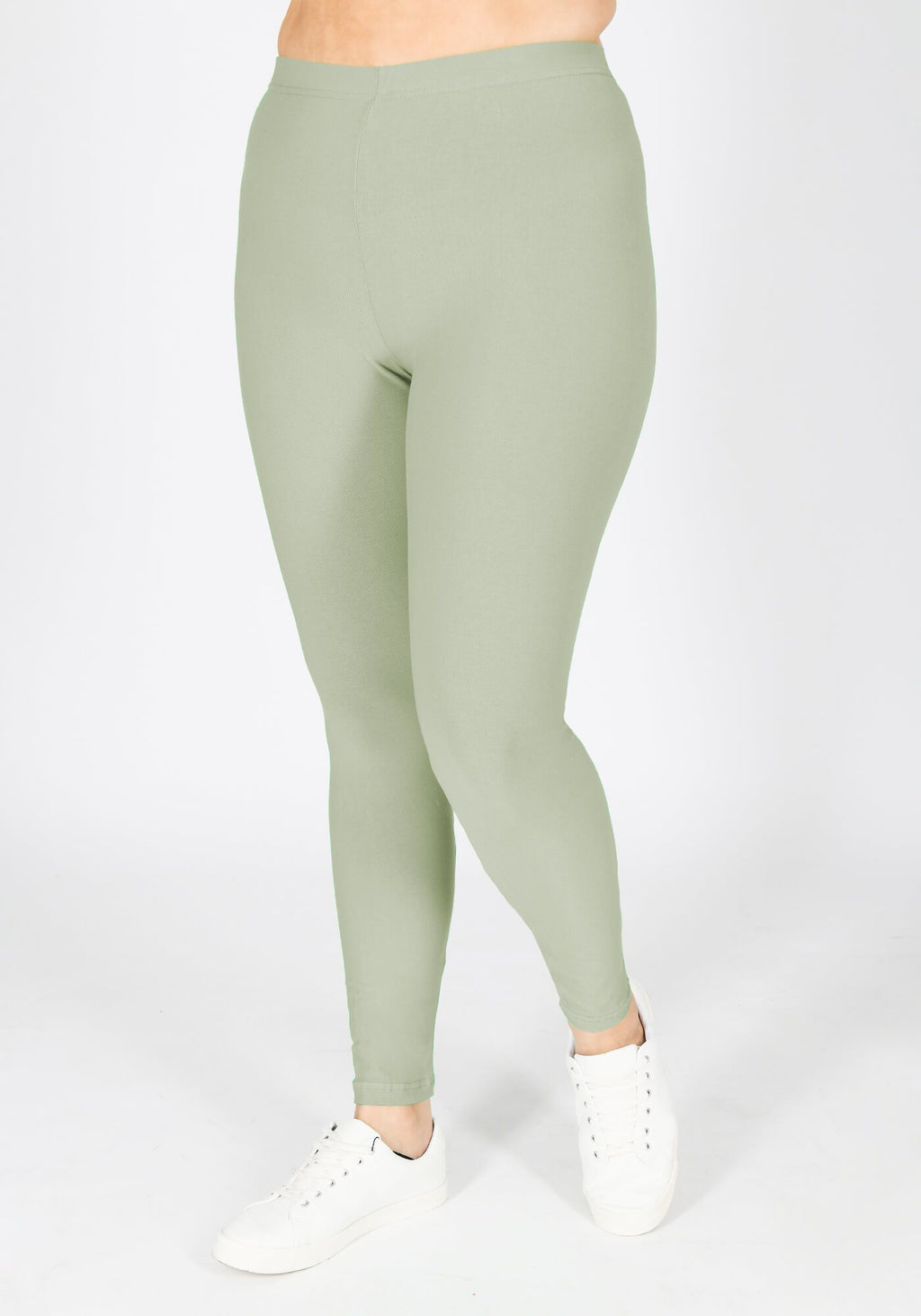 Classic Plus Size Sage Green Leggings