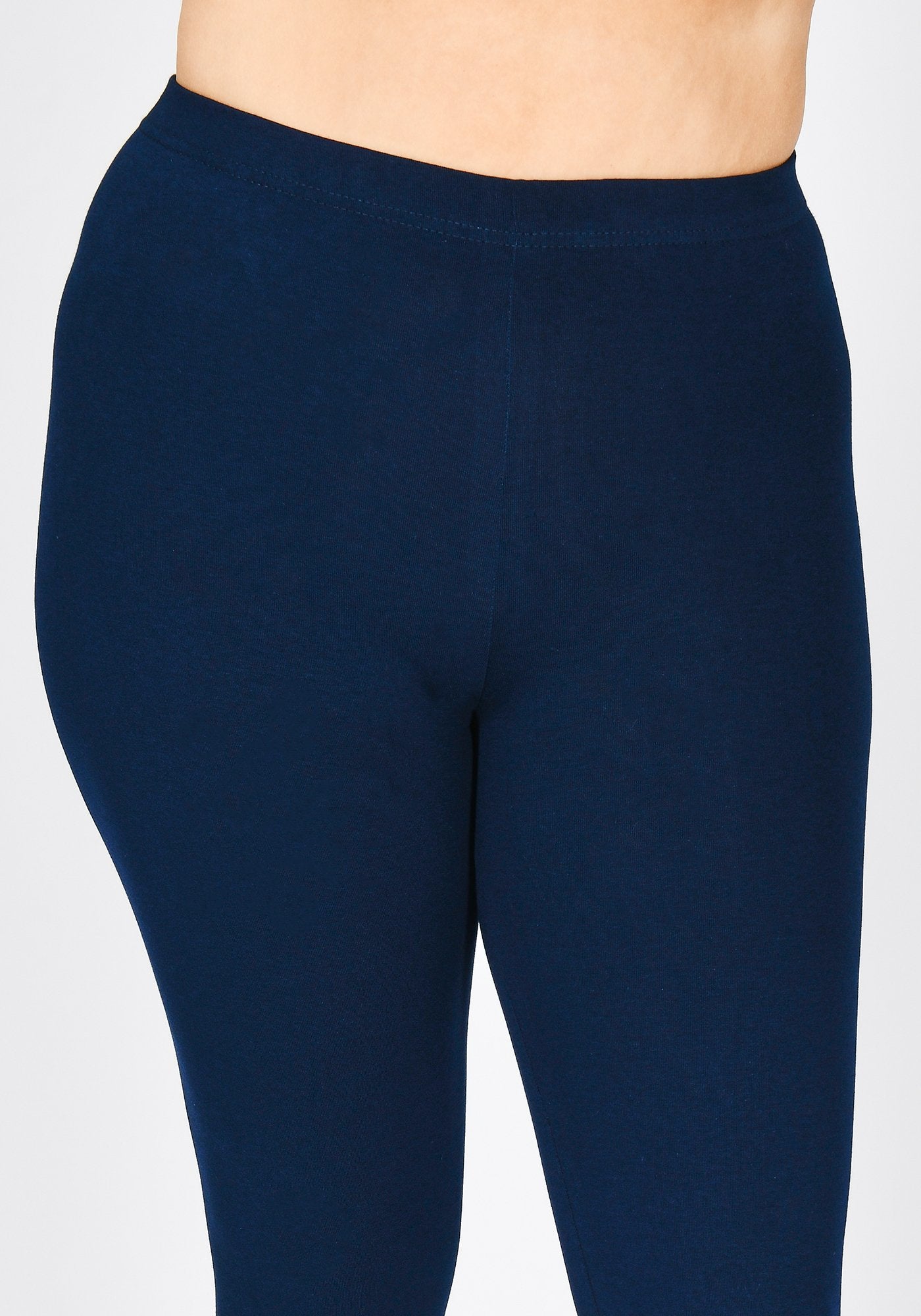 Classic Plus Size Navy Blue Leggings 4