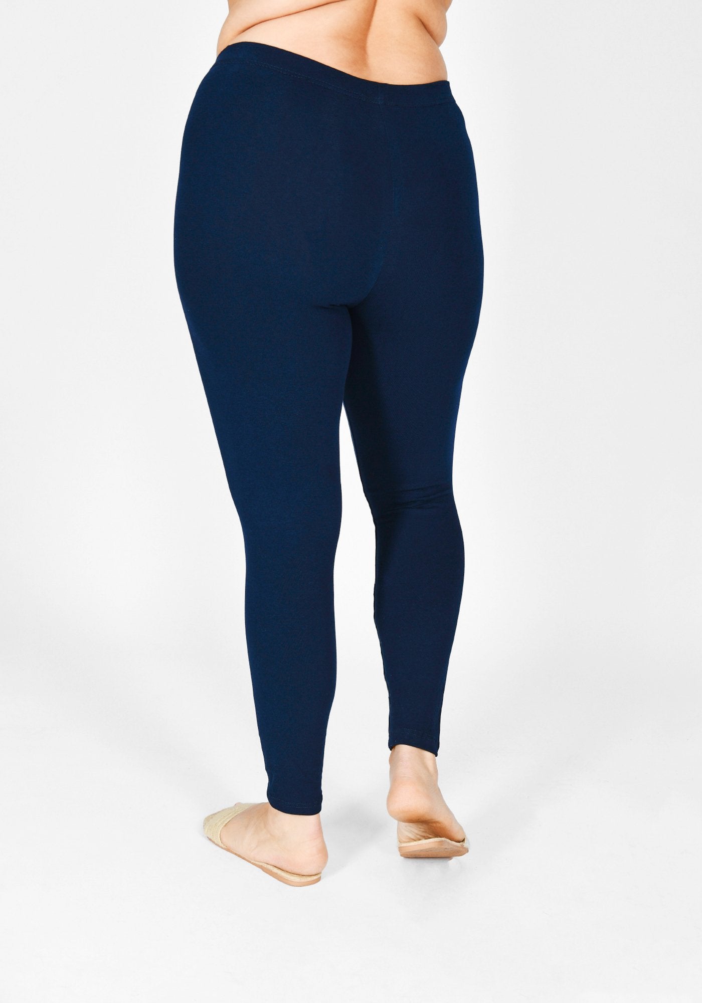 Classic Plus Size Navy Blue Leggings 3