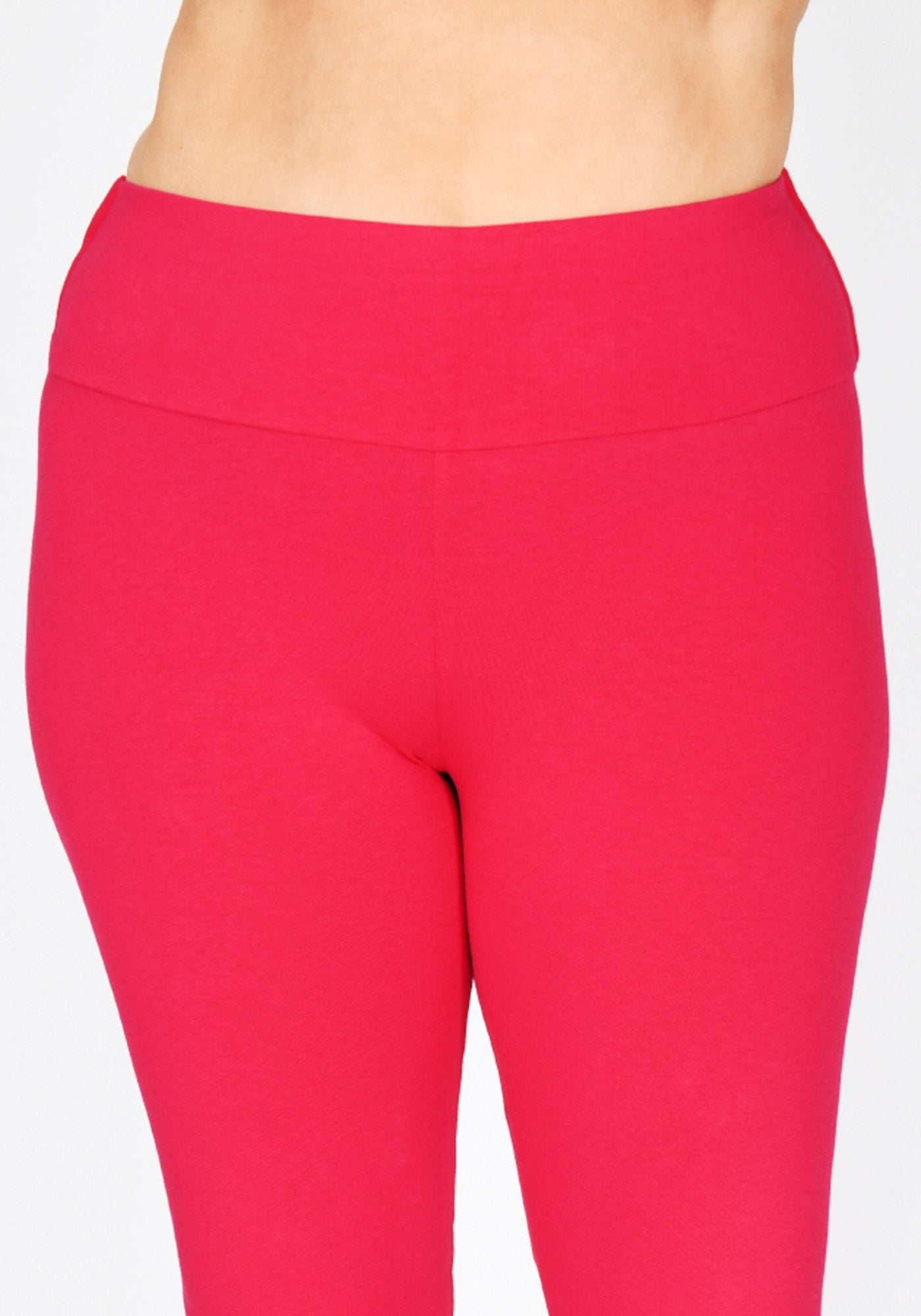 Plus Size Intense Pink High Waisted Leggings 4