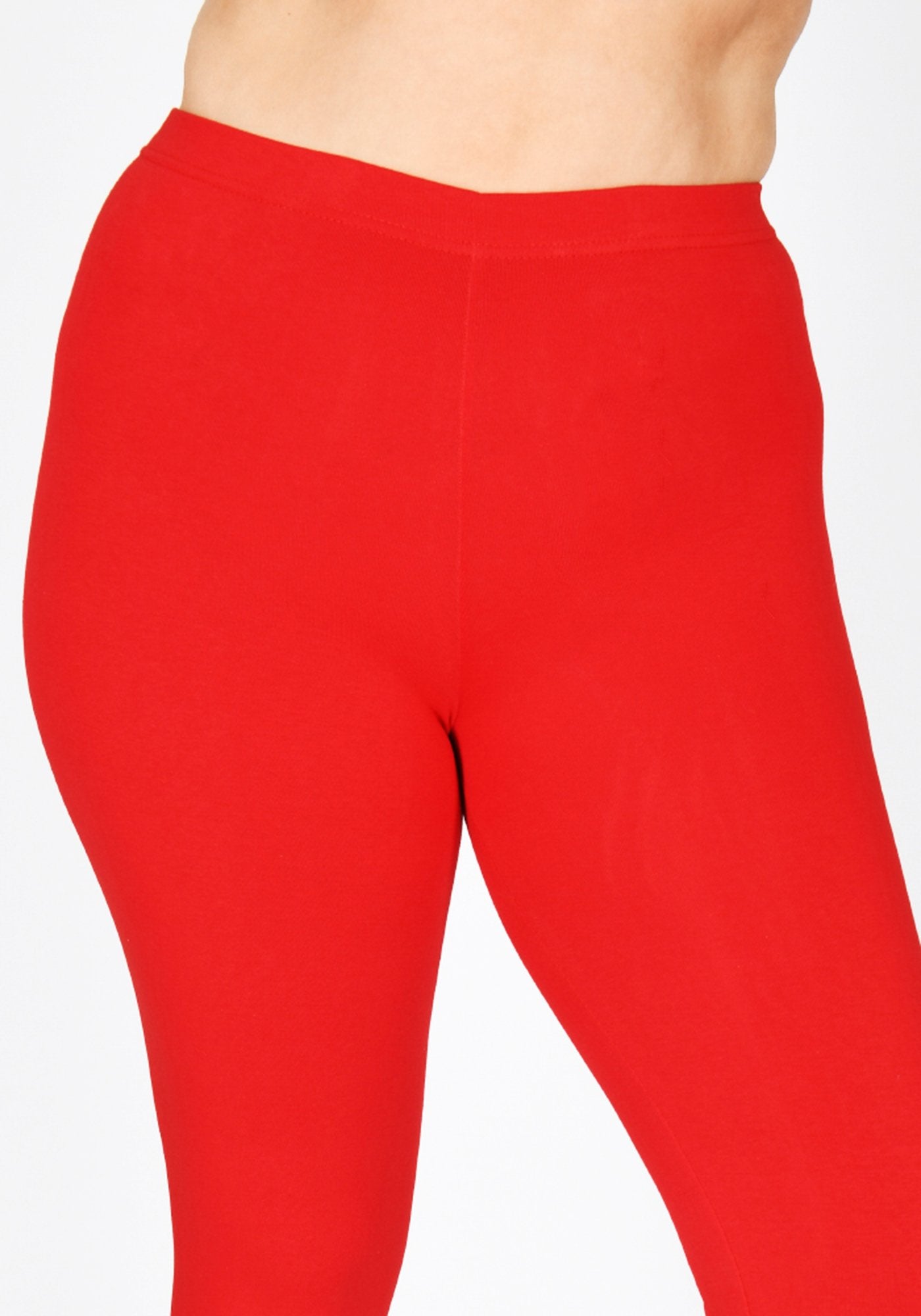 Classic Plus Size Poppy Red Leggings 4