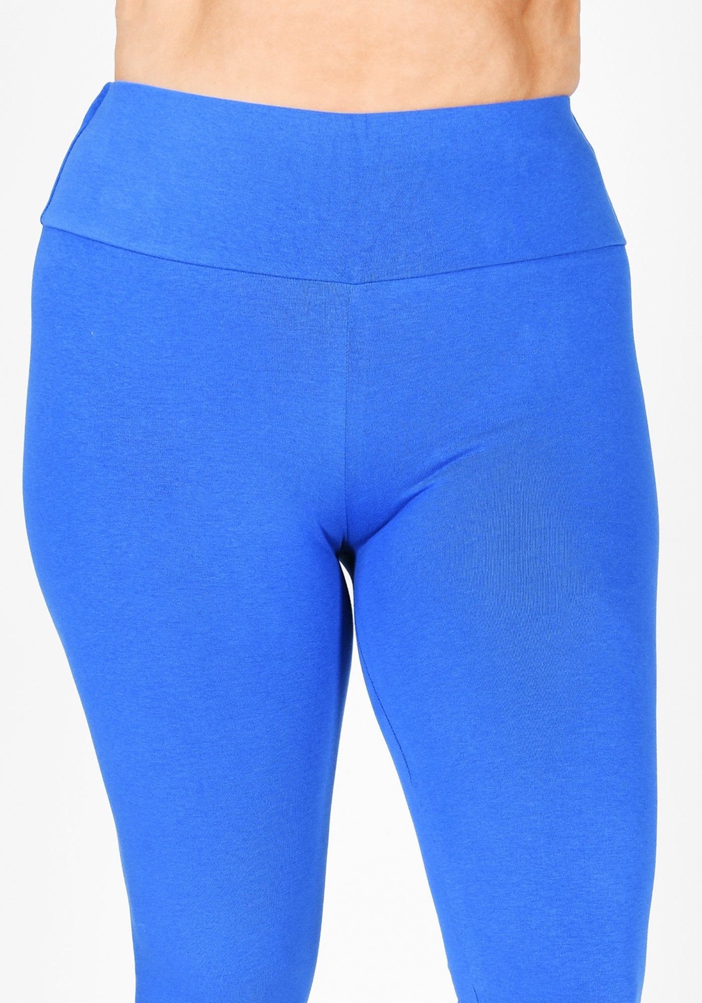 Plus Size True Blue High Waisted Leggings 4