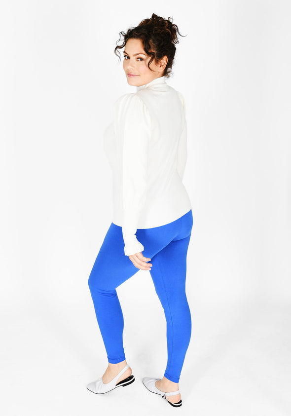 Plus Size True Blue High Waisted Leggings 1
