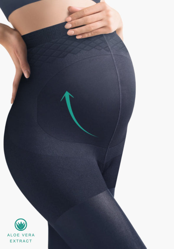 Navy Maternity Tights 40 Denier