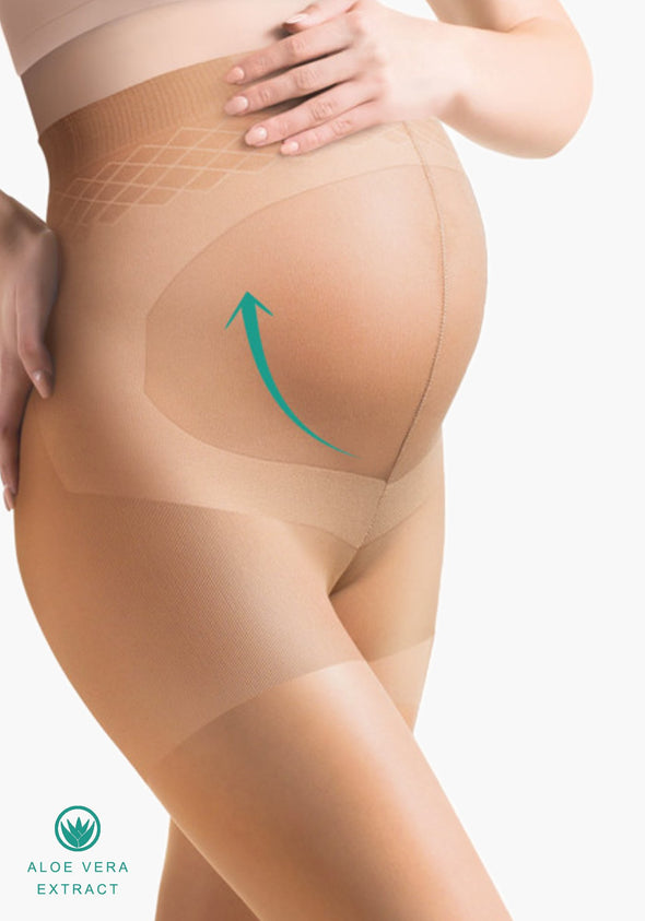 Beige Maternity Tights 40 Denier