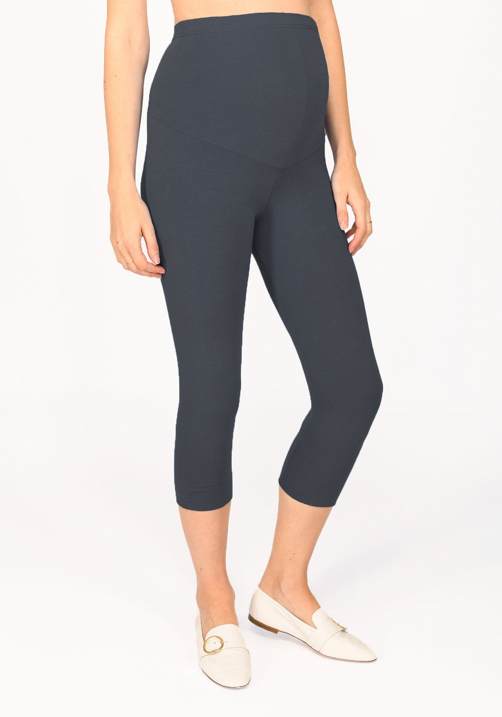 Odyssey Grey Maternity Cropped Leggings