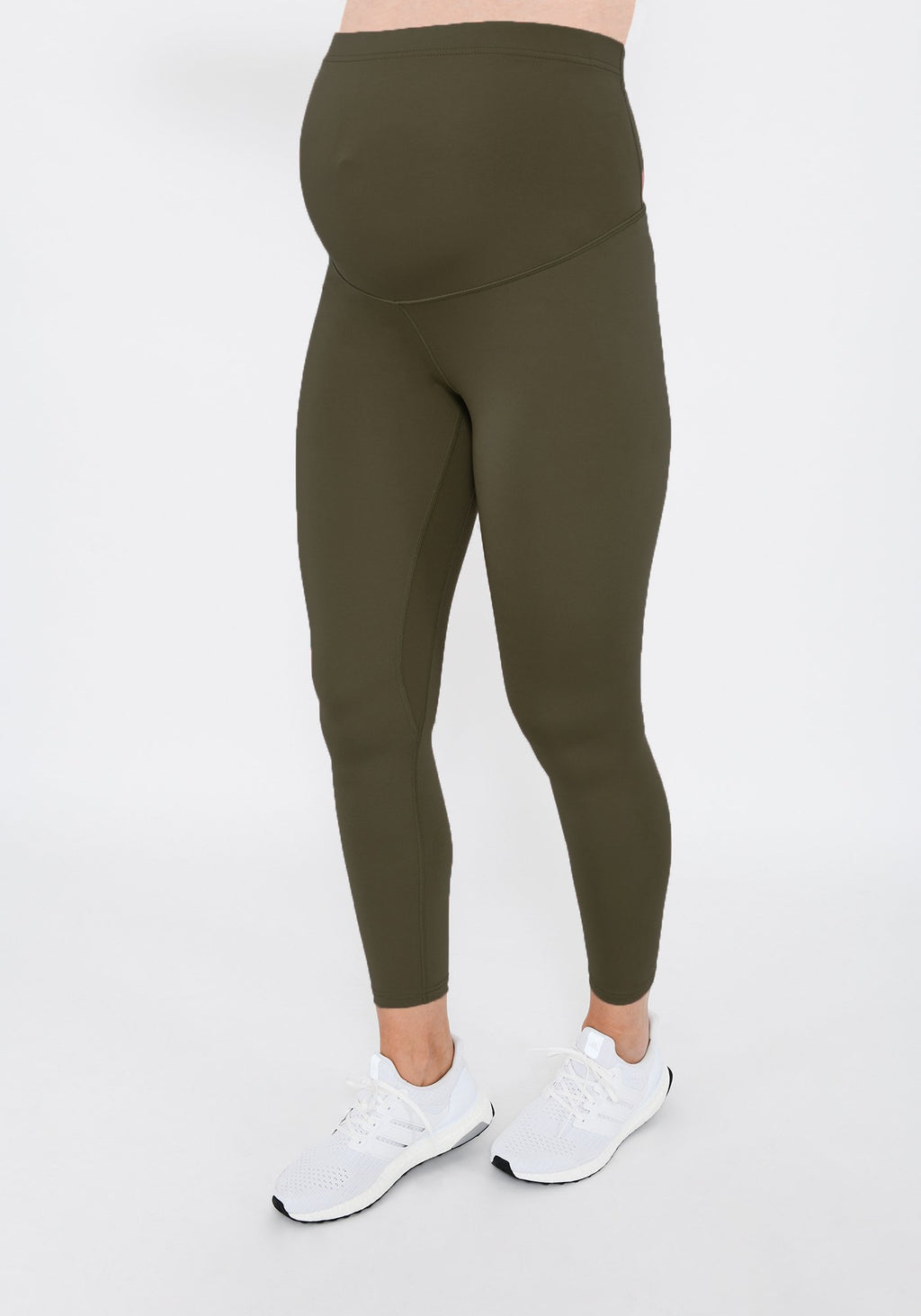 Focus Olive Green 7/8 Maternity Sports Leggings