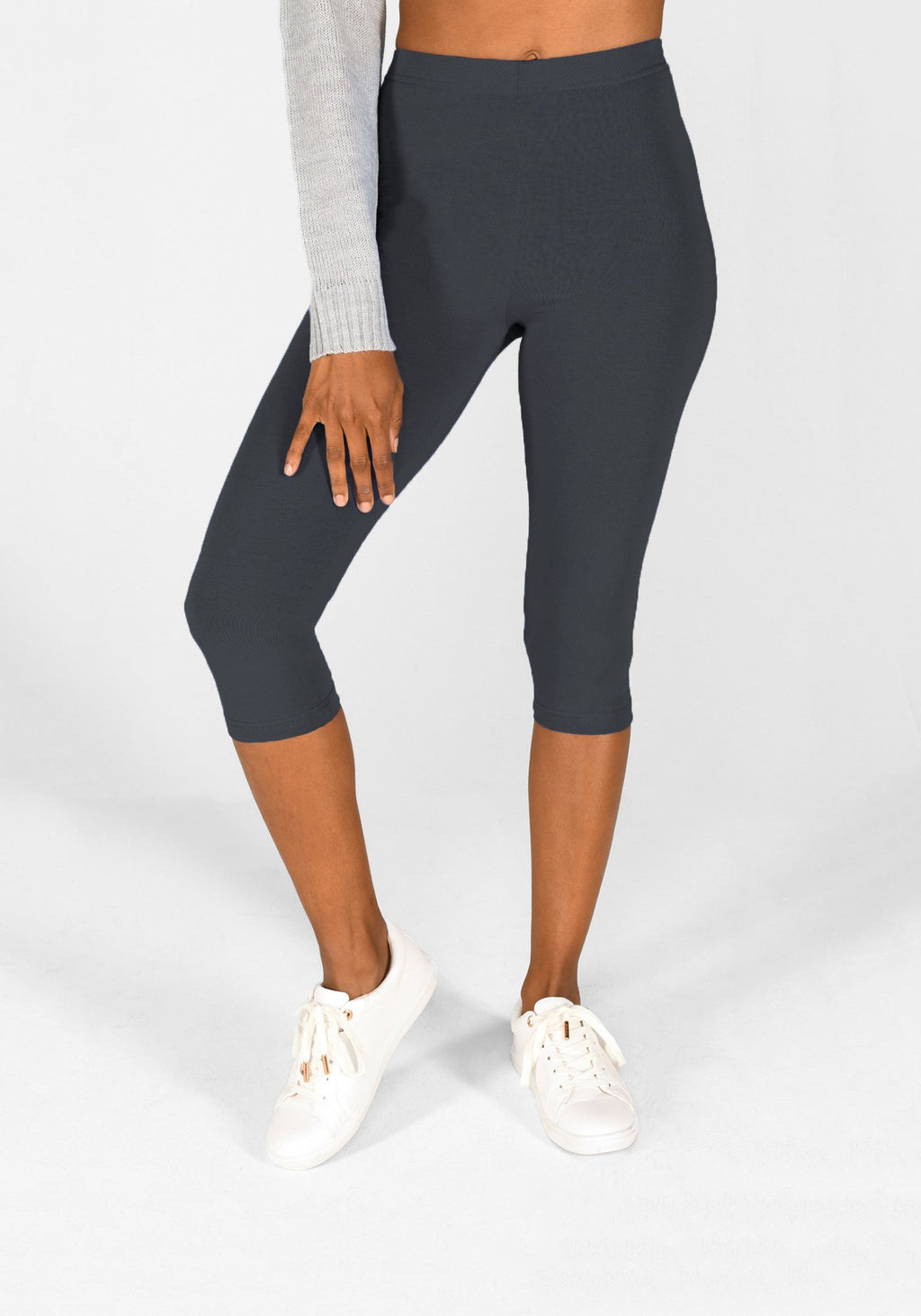 Odyssey Grey Cropped Leggings