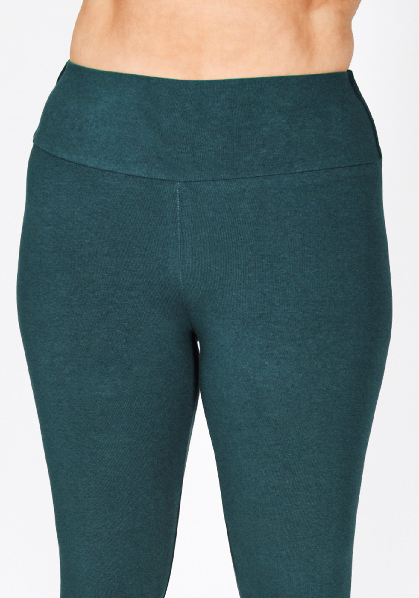 Plus Size Petrol Blue High Waisted Leggings