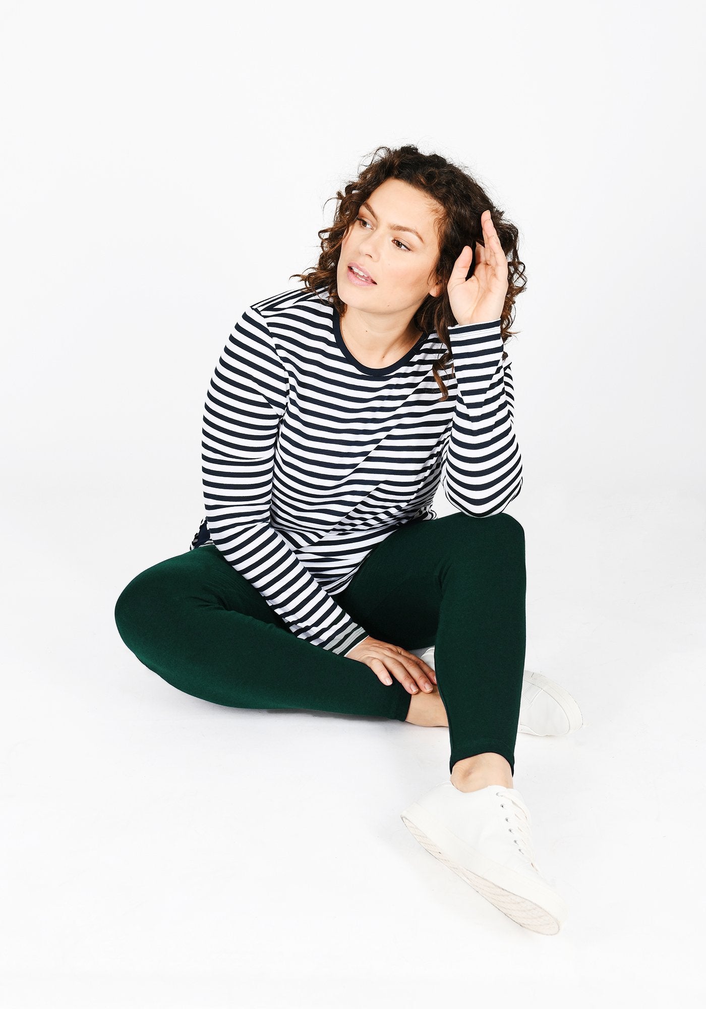 Plus Size Forest Green High Waisted Leggings