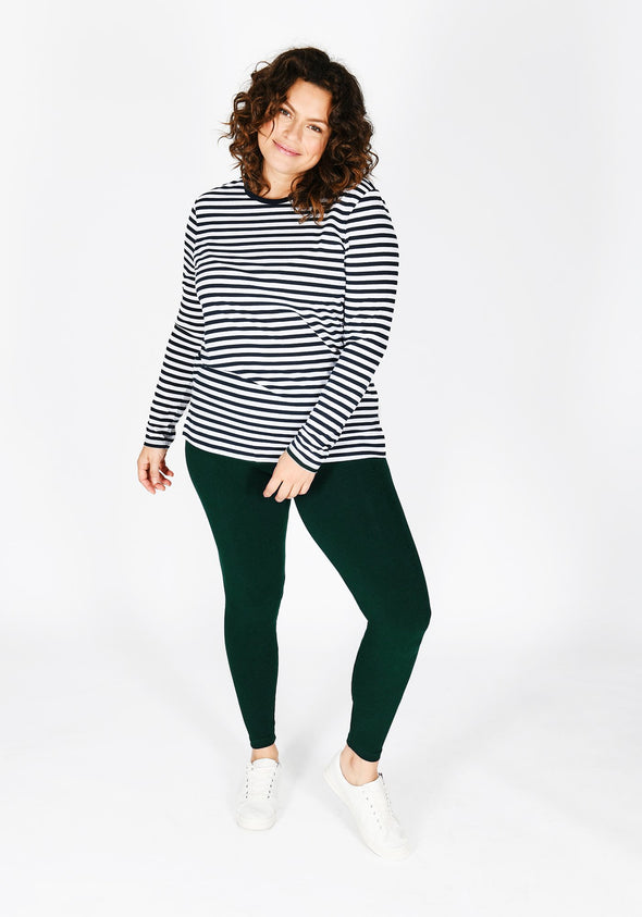 Plus Size Forest Green High Waisted Leggings
