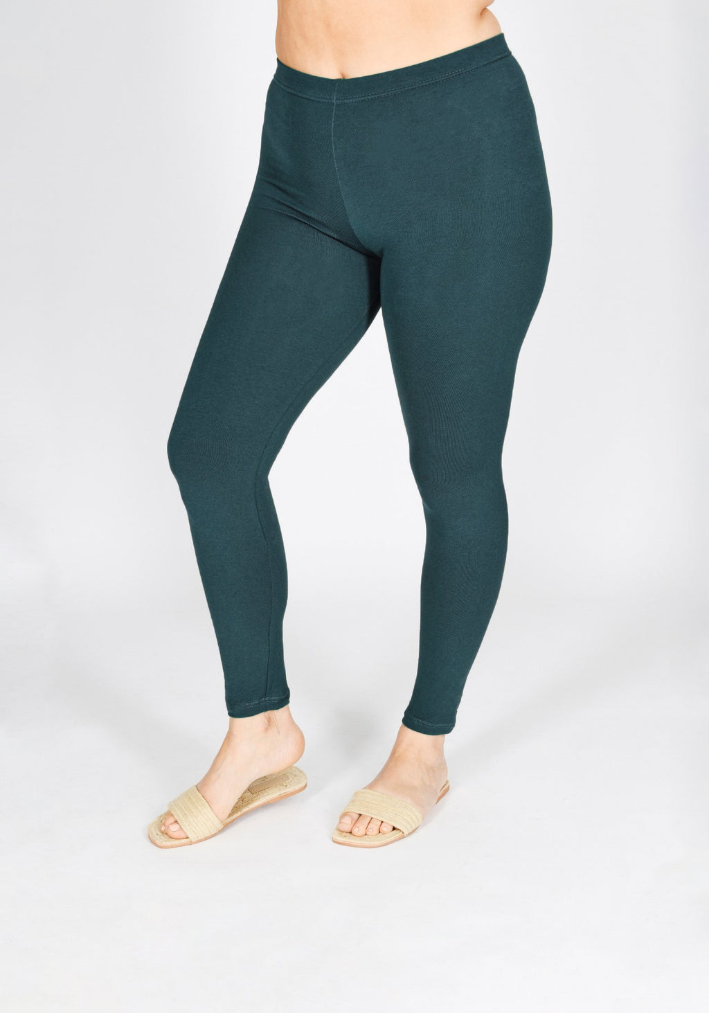 Classic Plus Size Petrol Blue Leggings