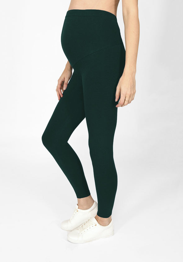 Forest Green Full Length Maternity Leggings