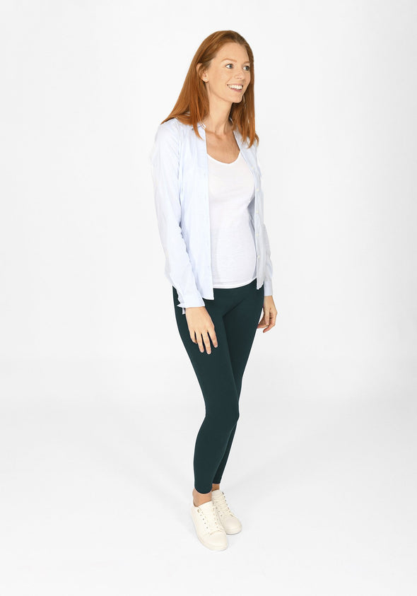 Forest Green Full Length Maternity Leggings