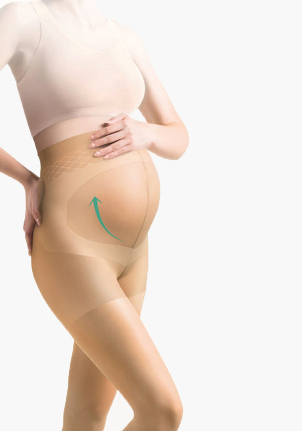 Beige Maternity Tights 40 Denier