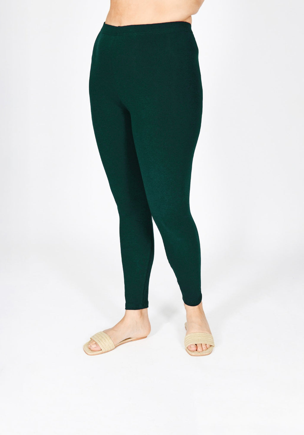 Classic Plus Size Forest Green Leggings