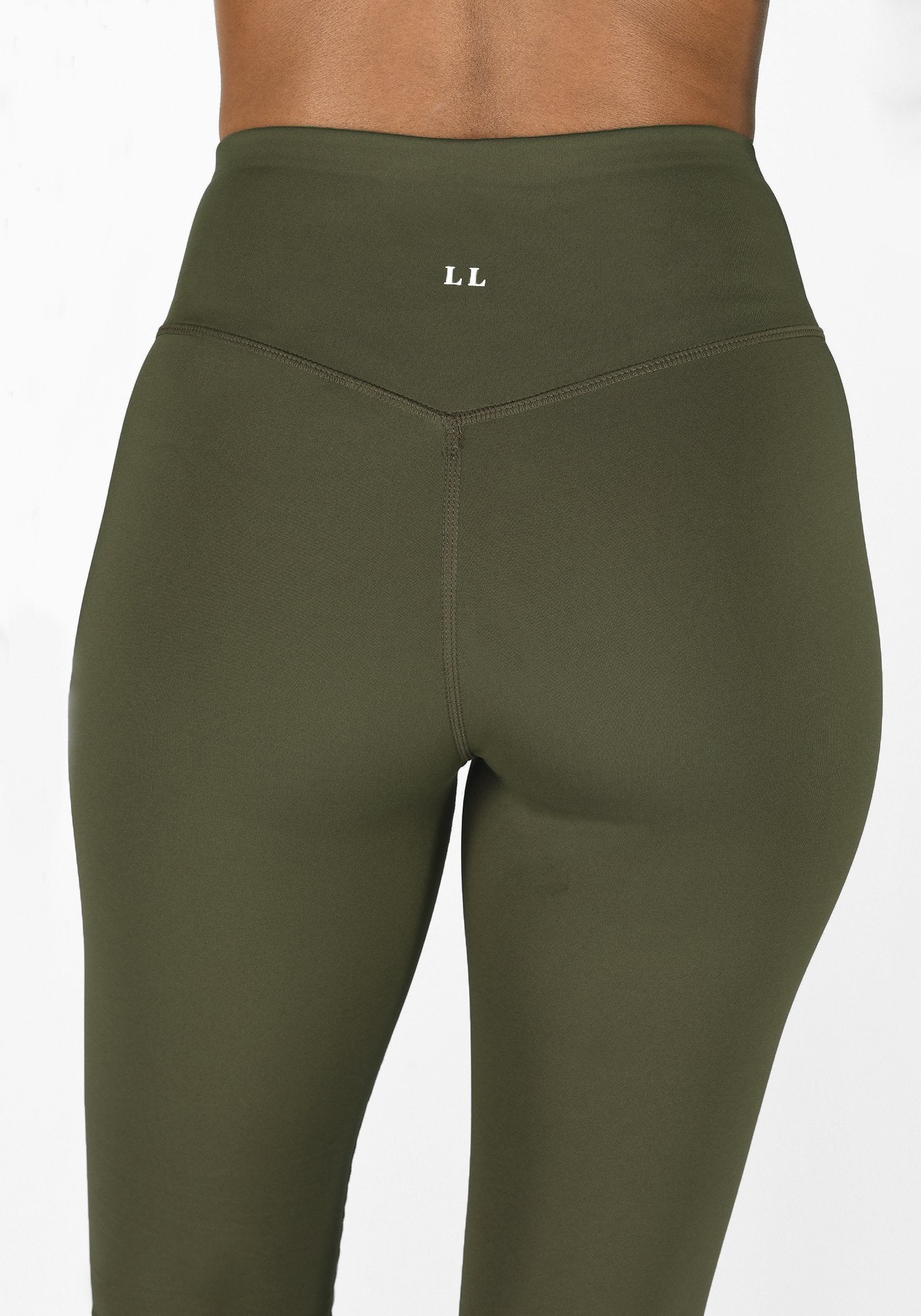 Focus Full Length Olive Green Sports Leggings
