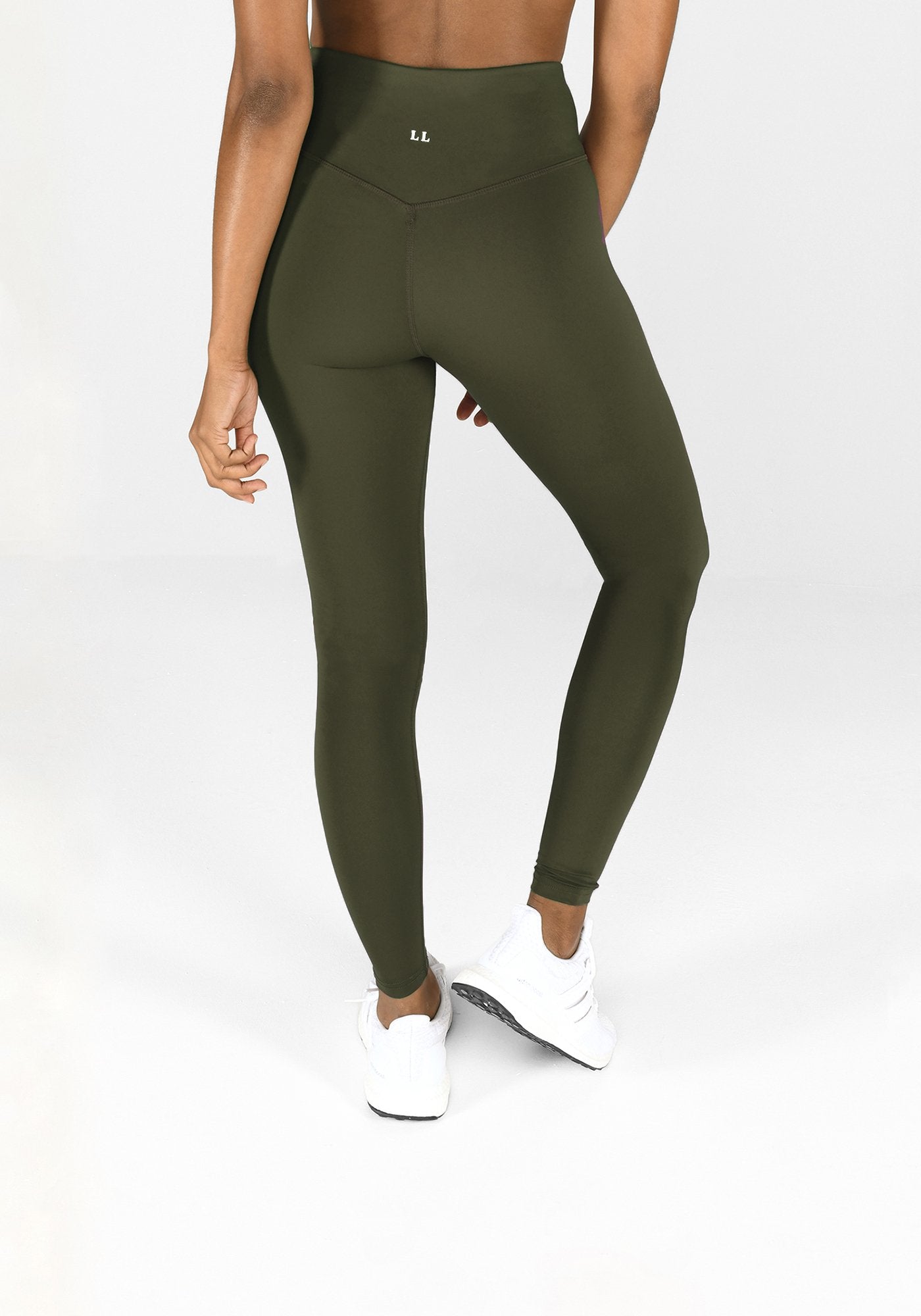 Focus Full Length Olive Green Sports Leggings